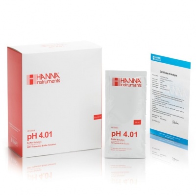 HI50004-02 Sobres con solucin de calibracin tcnica de pH 4.01 