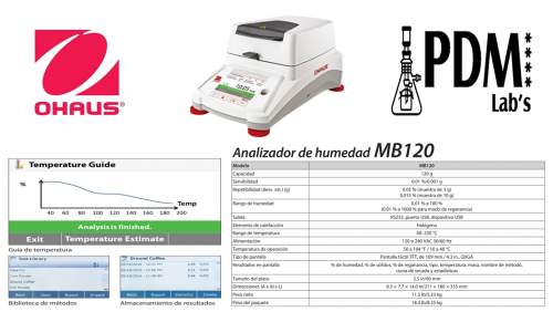 Termobalanza Analizador de Humedad OHAUS